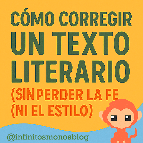 "Cómo corregir un texto literario sin perder la fe (ni el estilo)", destacando consejos sobre revisión de textos literarios.